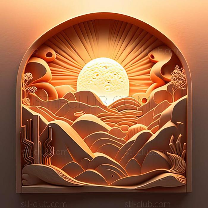 3D model sunrise (STL)